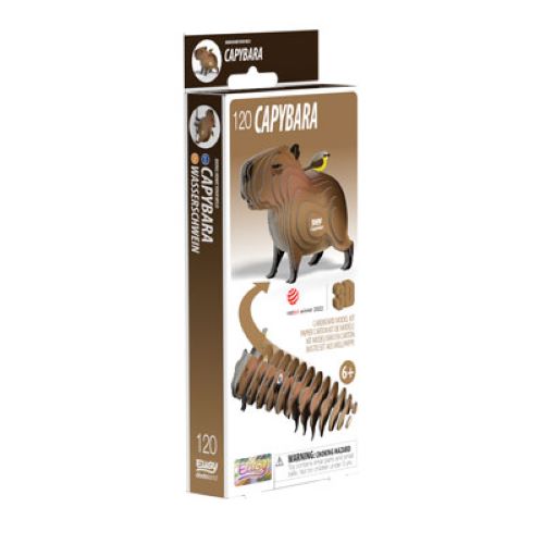 Eugy Capybara 3D Puzzle Eco Friendly Fun Craft Model MAD Factory eugy-capybara-3d-puzzle-eco-friendly-fun-craft-model-mad-factory